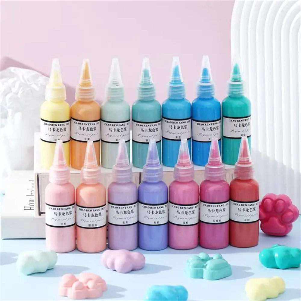 Resin Pigment Set - 50g/Jar วางเม็ดสีอีพ็อกซี่เรซิ่น UV กาวสีย้อม Makaron Pigment