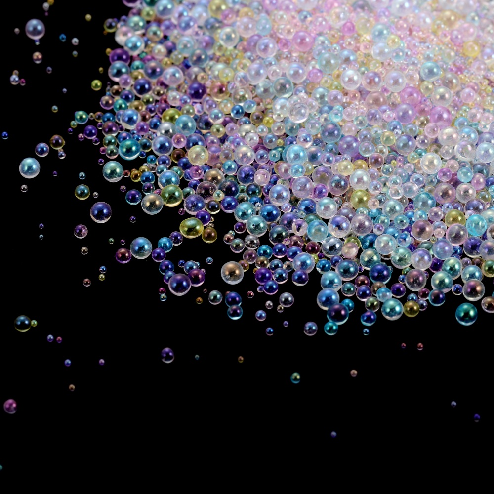 Resin Ocean Wave Mold - 10/20g 0.4-3mm Mini Bubble Ball ลูกปัดแก้วเล็กๆลูกปัดเรซิ่นบรรจุสําหรับแม่พิมพ์ซิลิโคน