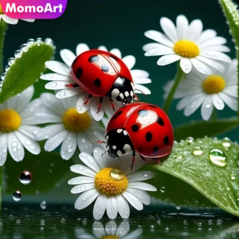 Resin Craft For Beginners - ชุดภาพเพชรโมโมอาร์ต ลายเต่าทอง สำหรับผู้ใหญ่และผู้เริ่มต้น ชุดงานฝีมือเพชร DIY ลายดอกเดซี่