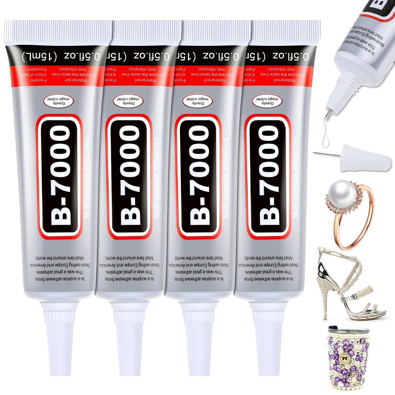 Crafting Resin - กาวซุปเปอร์ B-7000 1-10 ชิ้น ยี่ห้อ Loolifl