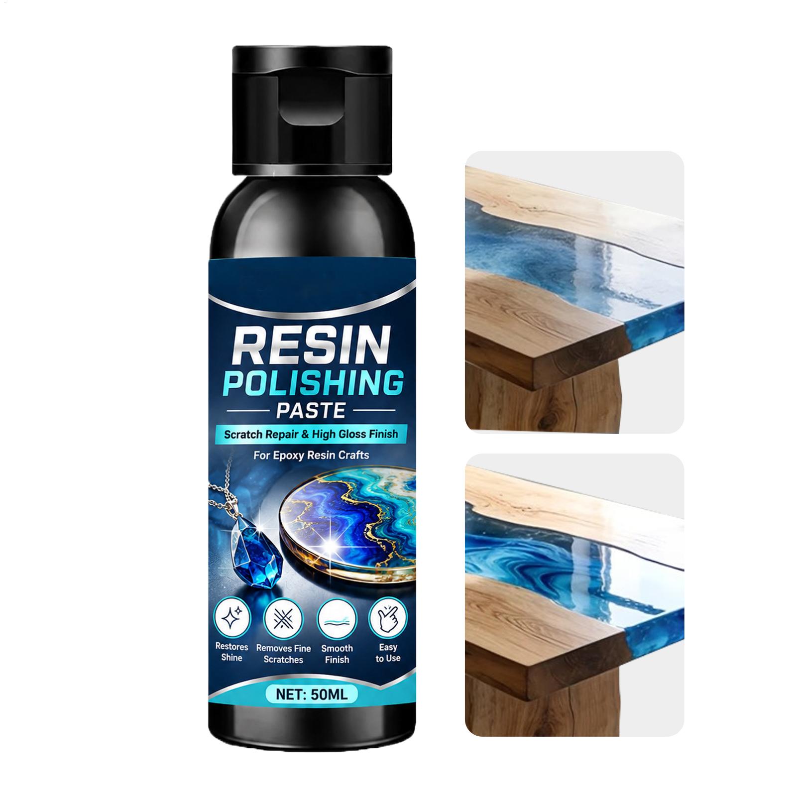 Resin Craft Workshop - ครีมขัดเงาเรซิน 50 มล. น้ำยาลบรอยขีดข่วนสำหรับงานขัดแม่พิมพ์อีพ็อกซี่ งานฝีมือเครื่องประดับ DIY