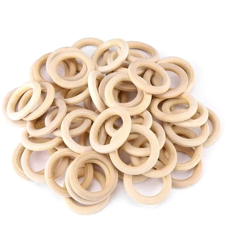 Wood Ring Blank - วงแหวนไม้ดิบขนาด 30 มม. จำนวน 20 ชิ้น