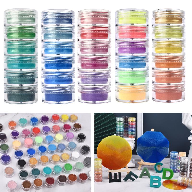 Resin Pigment Set - 6สี/ชุด Pearlescent Powder Resin Pigment Mica