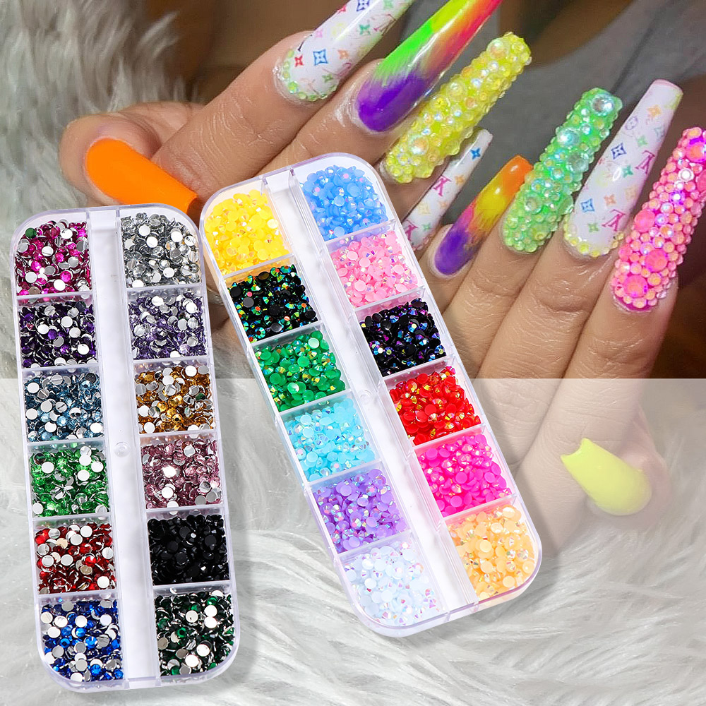 Resin Glitter Pack - ชุดเพชรเรซิ่น AB แบบเจลลี่ ขนาด 2 มม.