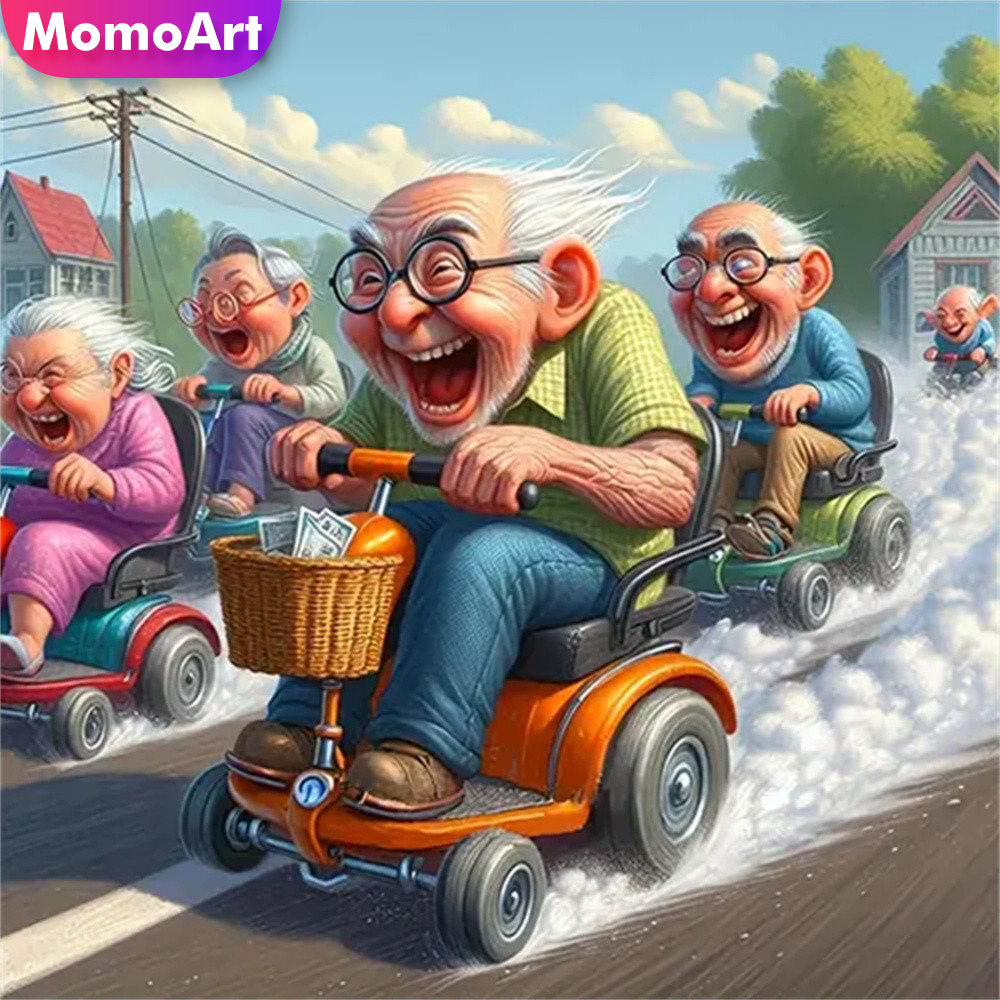 Resin Craft Kit - Momoart 5D DIY เพชรโมเสค Old Man