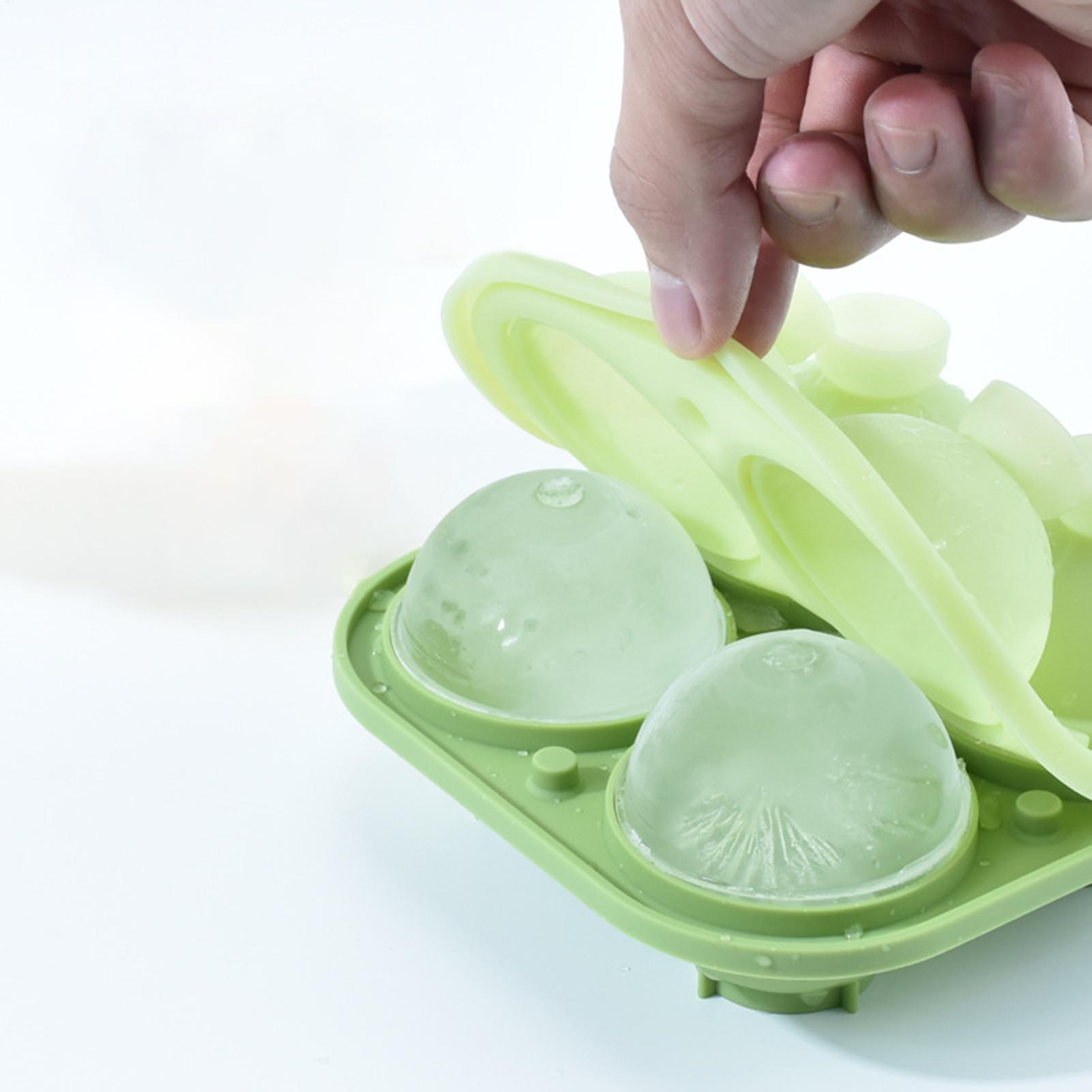 Serving Tray Mold - แม่พิมพ์น้ําแข็งทรงกลม ถาดน้ําแข็งซิลิโคนสําหรับลูกบอล เครื่องมือเสิร์ฟแบบวางซ้อนกันได้ แม่พิมพ์ปล่อยง่าย นํากลับมาใช้ใหม่ได้สําหรับเครื่องดื่มวันร้อน