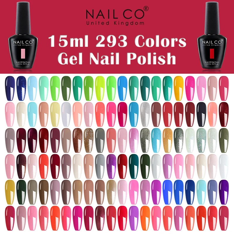 Resin Glitter Pack - NAILCO 15ml สีดําสีขาวสีแดงสีชมพู ColorGel เล็บ 333