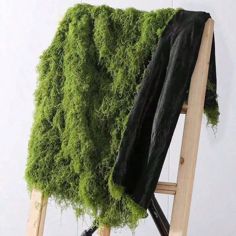Terrarium Moss Art - มอสเทียมสำหรับตกแต่งไมโครแลนด์สเคป มอสสนามหญ้า บอนไซ ตกแต่งกระถางต้นไม้ มอสเส้นใยคล้ายผ้าไหม
