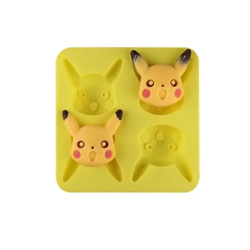 Silicone Mold Tray - พิมพ์ซิลิโคนรูปปิกาจูสำหรับทำช็อกโกแลต ขนมอบ เค้ก แบบไม่ติดกระทะ สำหรับทำขนมอบ DIY