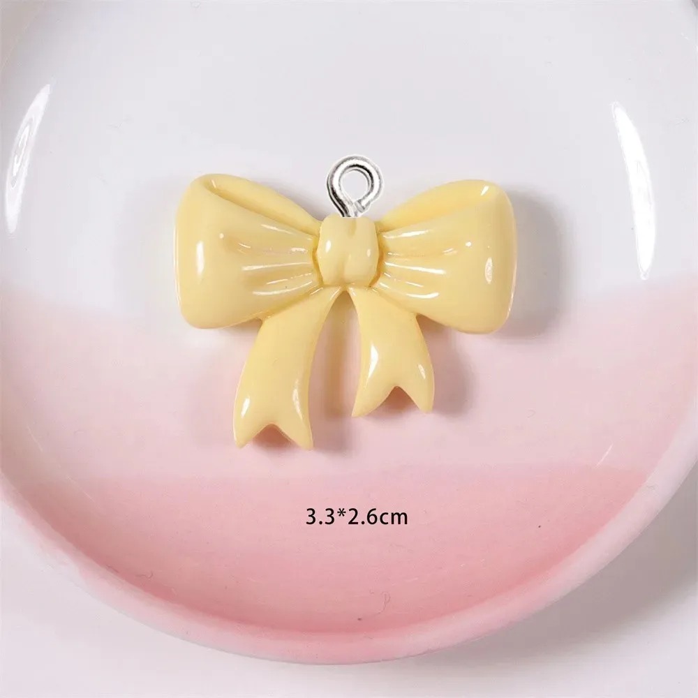 10 ชิ้น ชาร์มเรซิ่นรูปโบว์สีลู - Resin Crafts Diy บทวิจารณ์และราคา