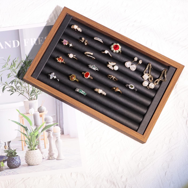 1 PC หลายรูปแบบเครื่องประดับถา - Wood Ring Blank บทวิจารณ์และราคา