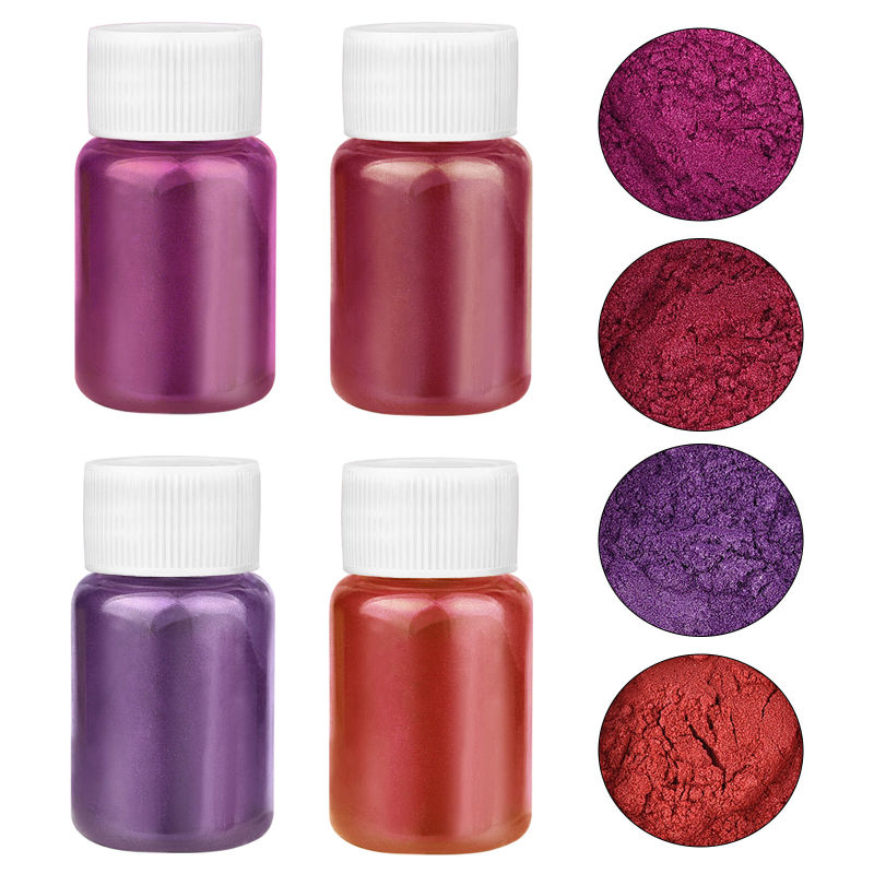 4 สี/ชุด ผงเรซิ่นประกายมุก ชุด - Resin Pigment Set บทวิจารณ์และราคา