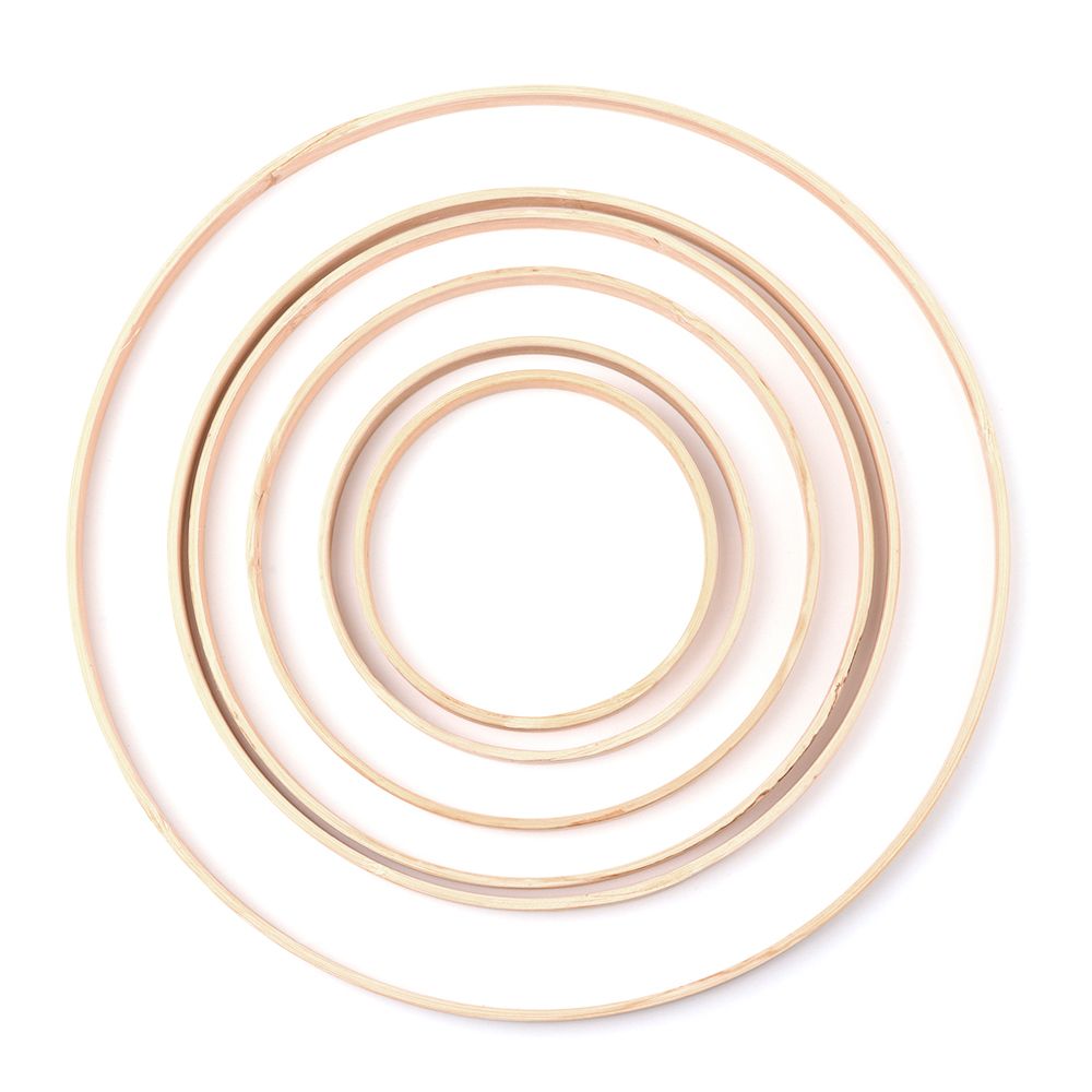 10ชิ้นแหวนไม้ไผ่ทรงกลม10/12/15 - Wood Ring Blank บทวิจารณ์และราคา
