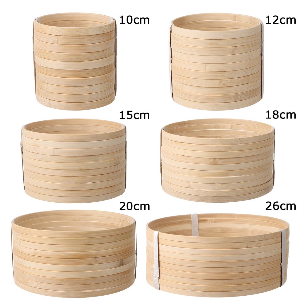 10ชิ้นแหวนไม้ไผ่ทรงกลม10/12/15 - Wood Ring Blank บทวิจารณ์และราคา