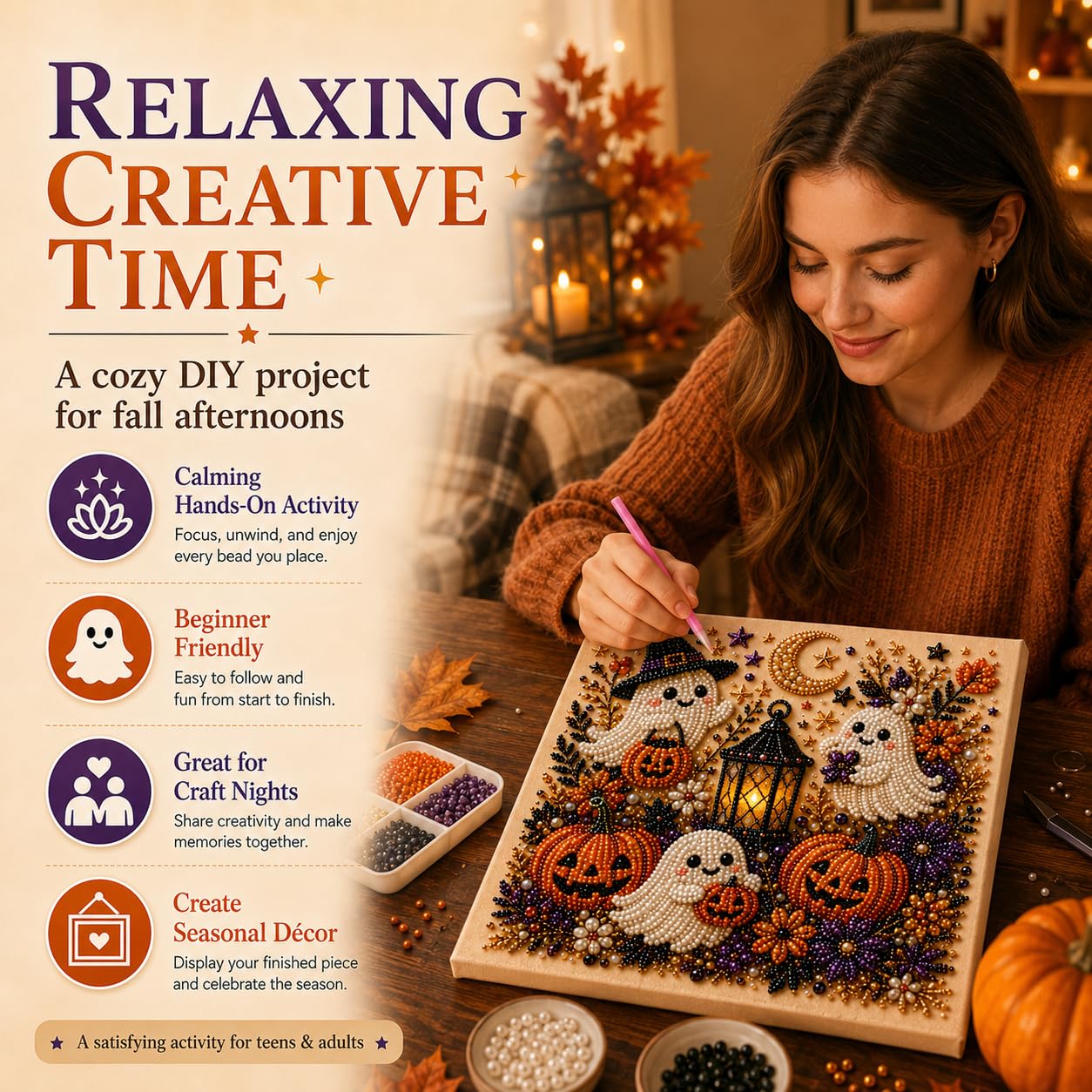 ชุดงานศิลปะไข่มุกผีฮาโลวีนสำหร - Resin Craft For Beginners บทวิจารณ์และราคา
