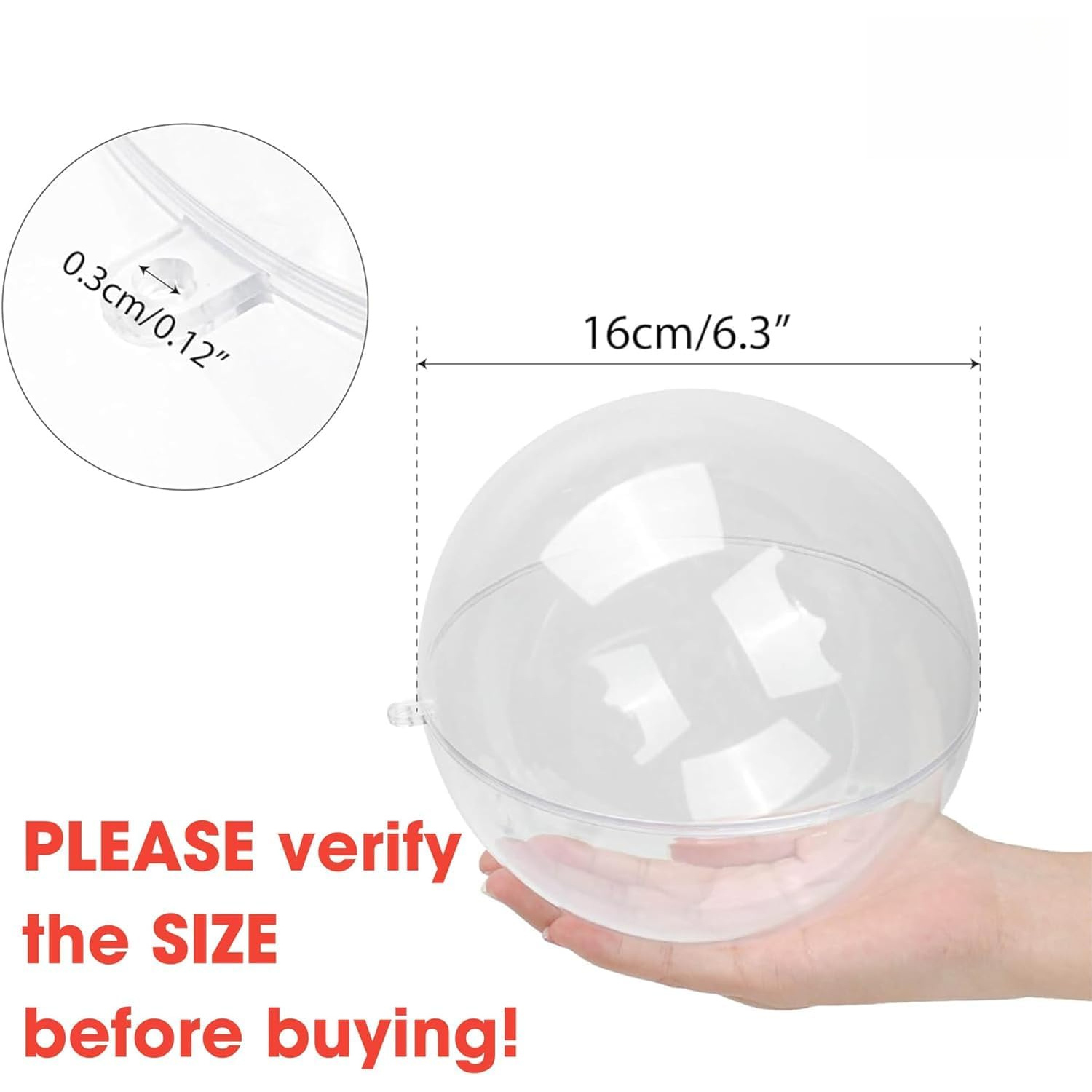 ลูกบอลใสสำหรับเติมของตกแต่ง, โ - Dome Mold Clear บทวิจารณ์และราคา