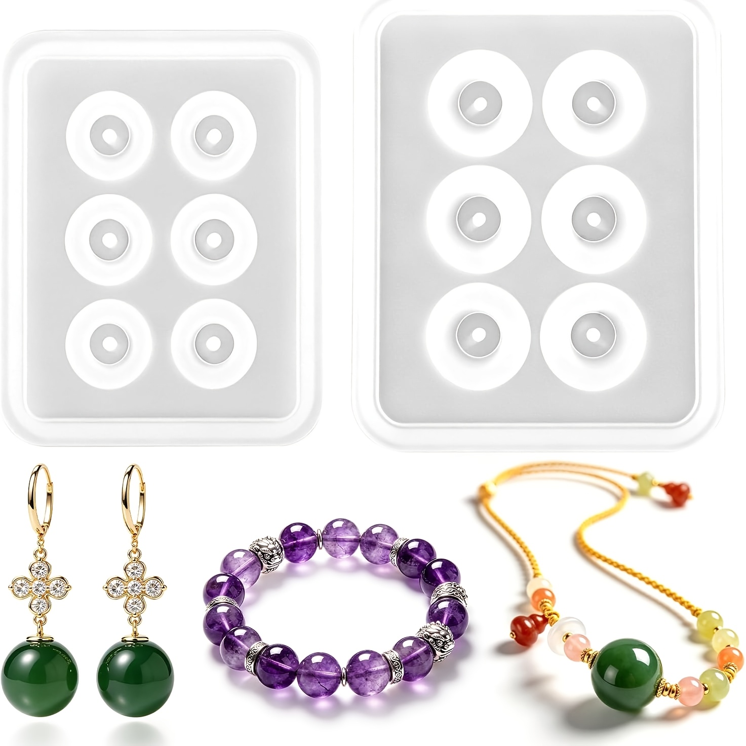 แม่พิมพ์ลูกปัดซิลิโคนทรงกลมแบบ - Resin Jewelry Kit บทวิจารณ์และราคา