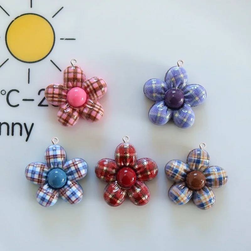 จี้เรซิ่นรูปดอกไม้หวานๆ 10 ชิ้ - Resin Craft Material บทวิจารณ์และราคา