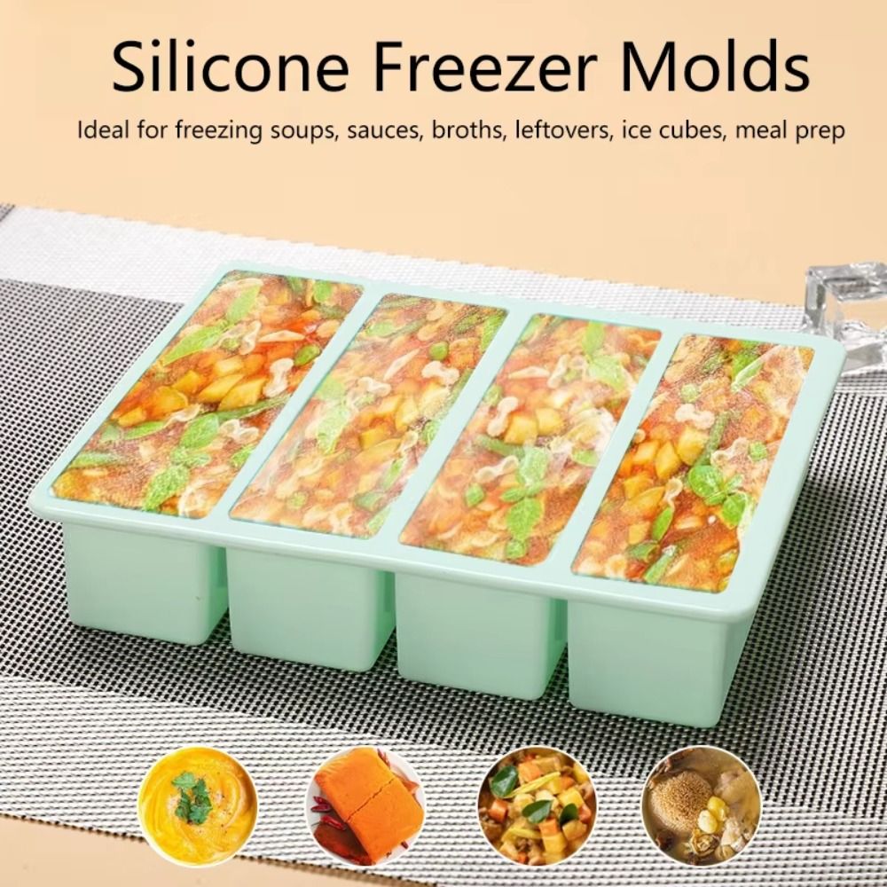 ถาดซิลิโคนสำหรับแช่แข็งอาหารขน - Serving Tray Mold บทวิจารณ์และราคา