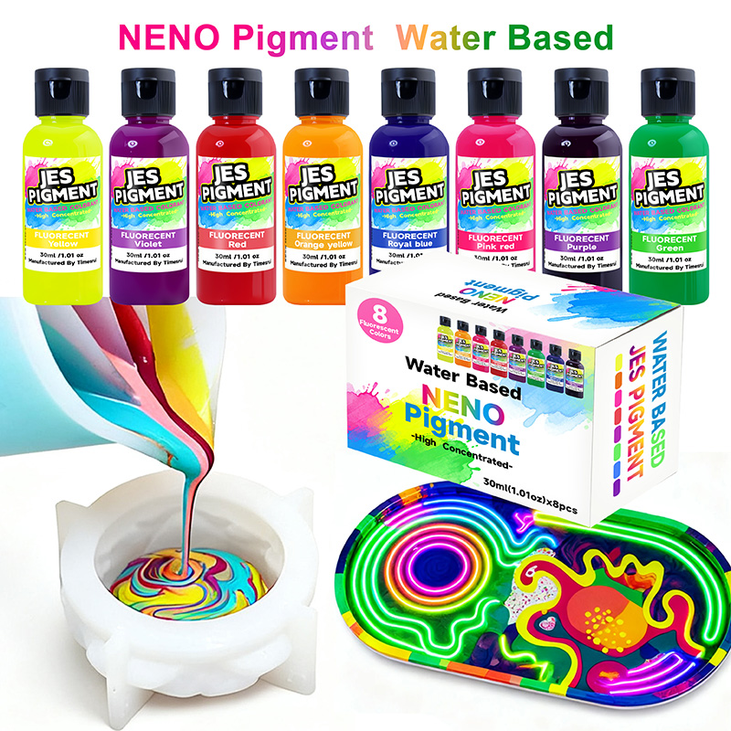 8 สี/ชุด เม็ดสีเรืองแสง, เม็ดส - Resin Pigment Set บทวิจารณ์และราคา
