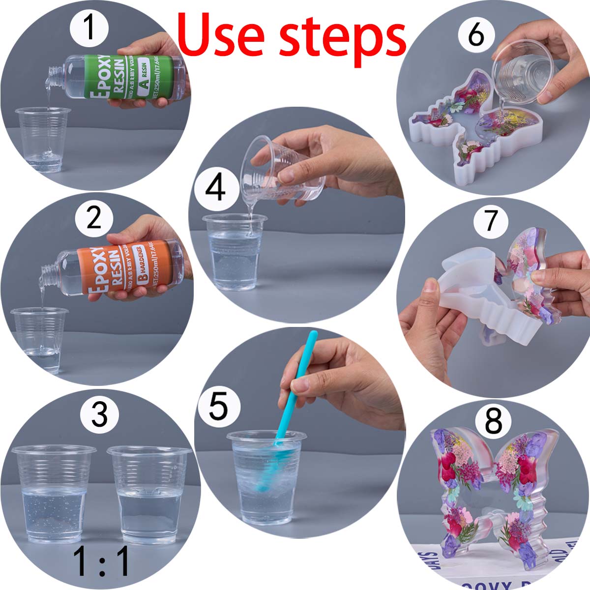 อัตราส่วน 1:1 อีพ็อกซี่เรซิ่นช - Resin Jewelry Kit บทวิจารณ์และราคา