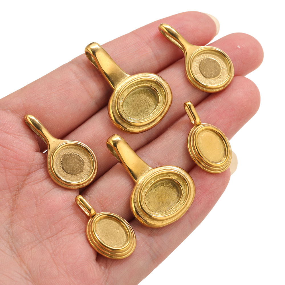 ถาดสแตนเลสทรงกลมรี 5 ชิ้น ฐานจ - Crafting Resin บทวิจารณ์และราคา
