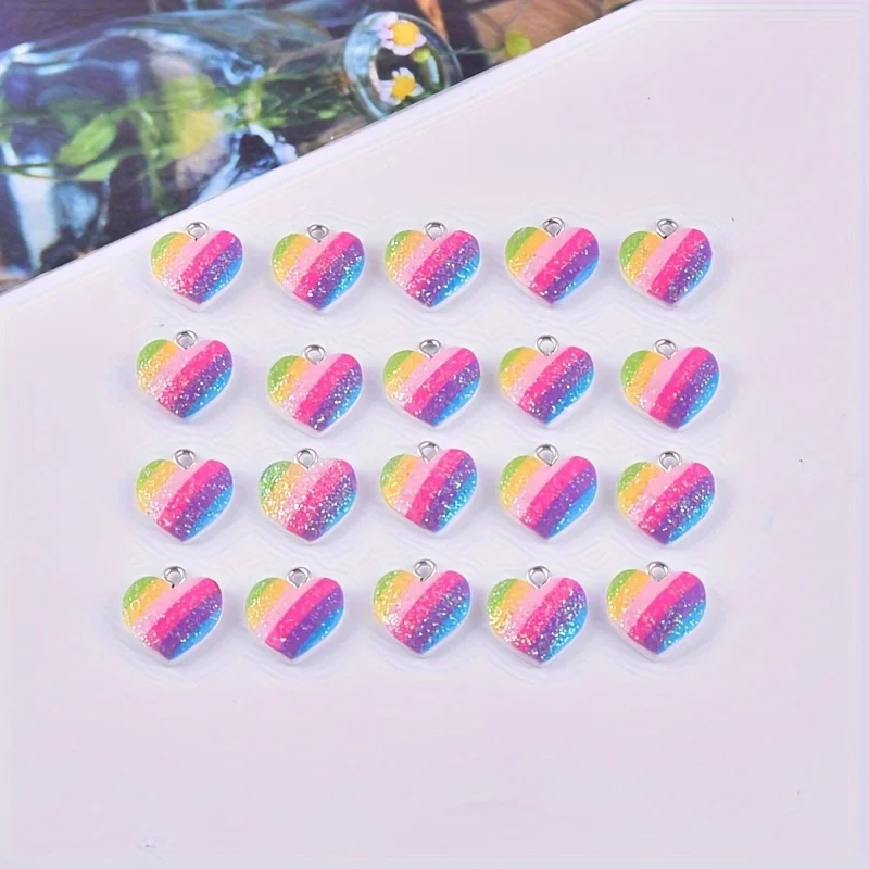 ชาร์มเรซิ่นรูปหัวใจหลากสี 10 ช - Resin Crafts Diy บทวิจารณ์และราคา