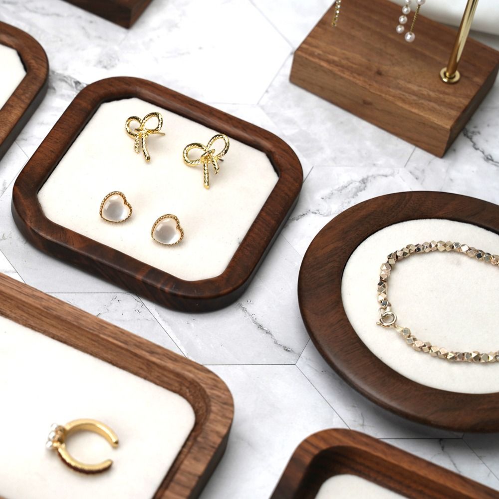 เรขาคณิตที่เรียบง่ายแหวนไม้ถาด - Wood Ring Blank บทวิจารณ์และราคา