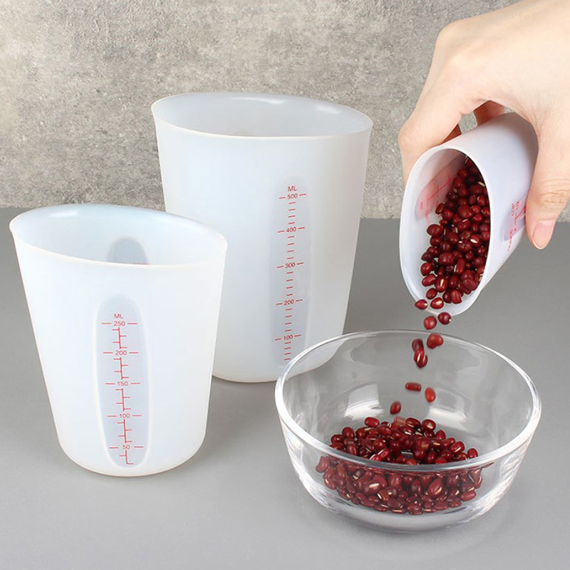 ถ้วยตวงซิลิโคนขนาด125/250/500ม - Mixing Cup Silicone บทวิจารณ์และราคา