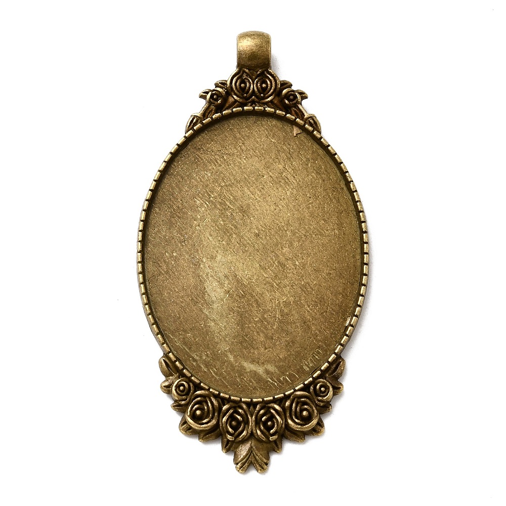 10 ชิ้น จี้แกะสลักลายกุหลาบสไต - Bezels Set Pendant บทวิจารณ์และราคา