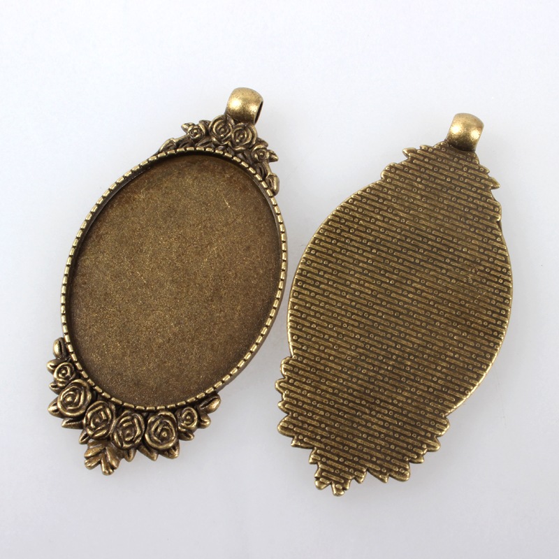 10 ชิ้น จี้แกะสลักลายกุหลาบสไต - Bezels Set Pendant บทวิจารณ์และราคา
