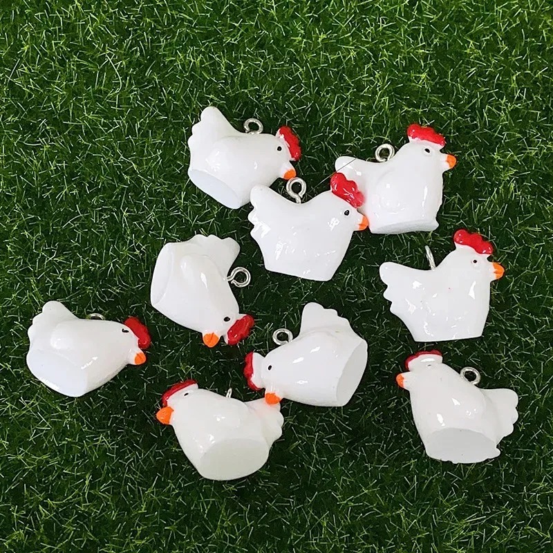 ชาร์มเรซิ่นรูปไก่ 3 มิติ น่ารั - Resin Craft Supplies บทวิจารณ์และราคา