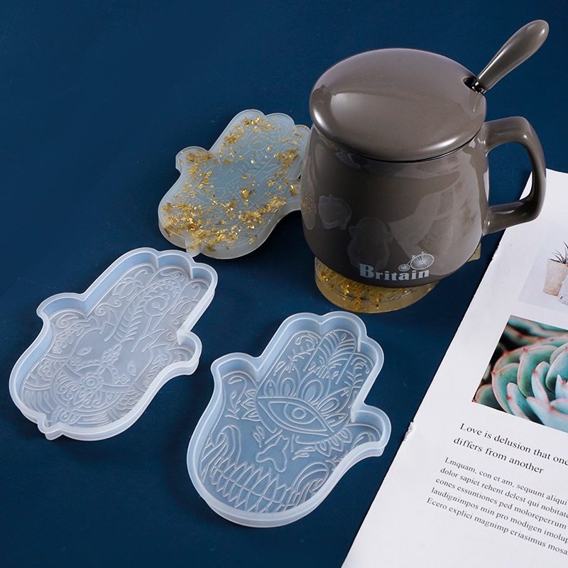 1 Pcs DIY Coaster มือของ Fatim - Silicone Mold Tray บทวิจารณ์และราคา