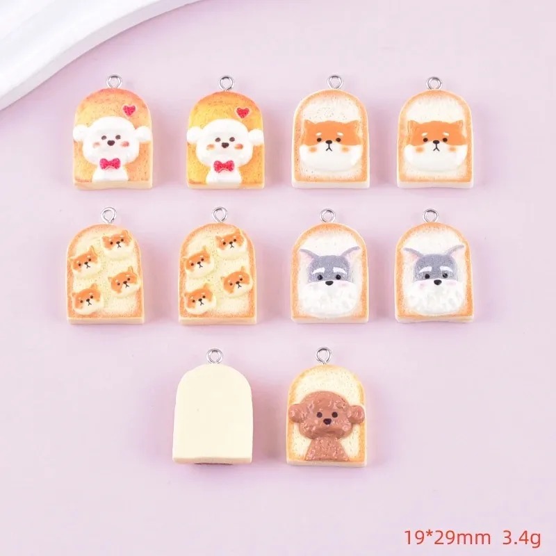 จี้เรซิ่นรูปสุนัขขนมปังปิ้งน่า - Resin Craft Supplies บทวิจารณ์และราคา