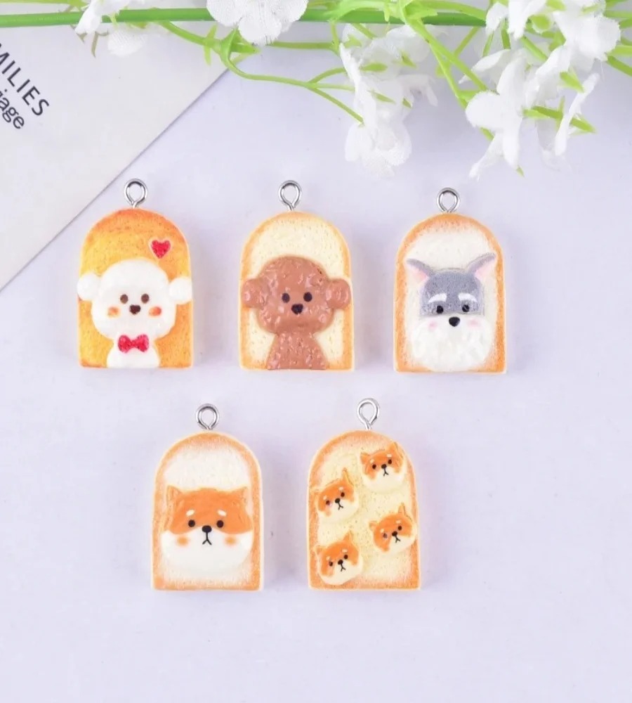 จี้เรซิ่นรูปสุนัขขนมปังปิ้งน่า - Resin Craft Supplies บทวิจารณ์และราคา