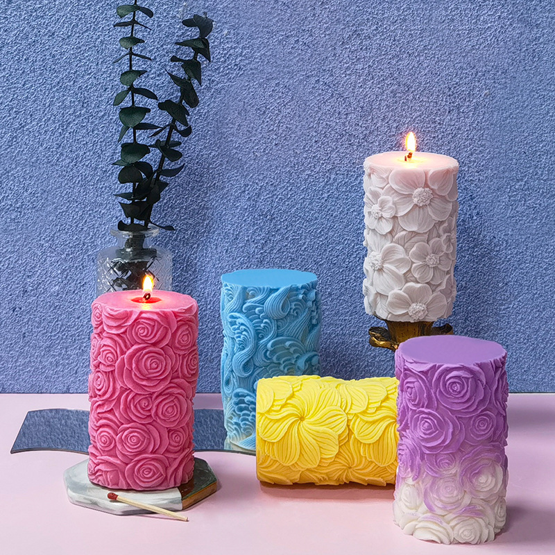 แม่พิมพ์ซิลิโคนรูปทรงกระบอกลาย - Resin Ocean Wave Mold บทวิจารณ์และราคา