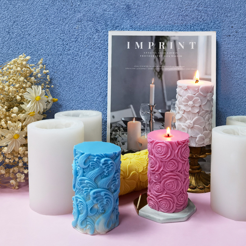แม่พิมพ์ซิลิโคนรูปทรงกระบอกลาย - Resin Ocean Wave Mold บทวิจารณ์และราคา