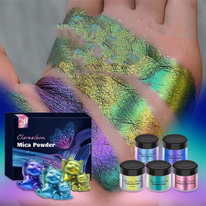 3G กิ้งก่าไมก้าผงเรซินอีพ็อกซี - Resin Pigment Set บทวิจารณ์และราคา
