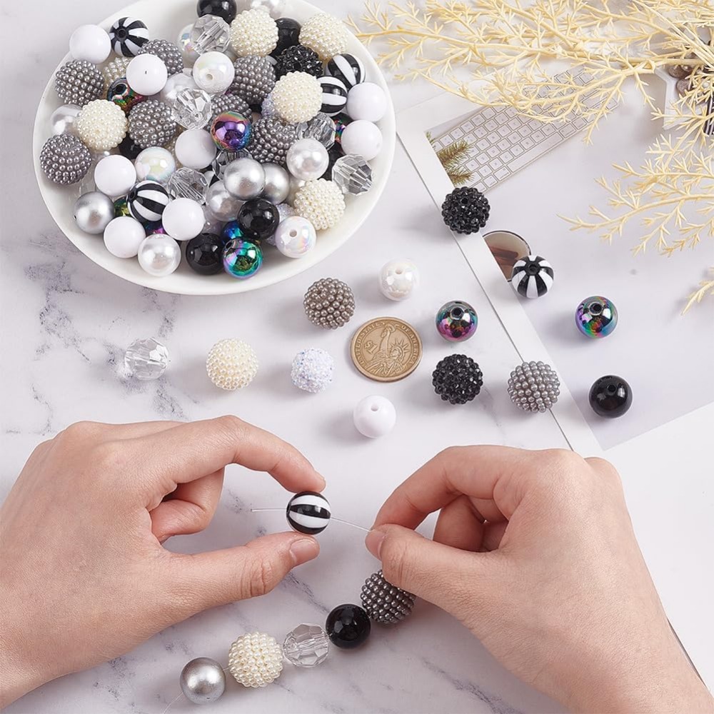 106pcs Chunky ลูกปัด 12 รูปแบบ - Crafting Resin บทวิจารณ์และราคา