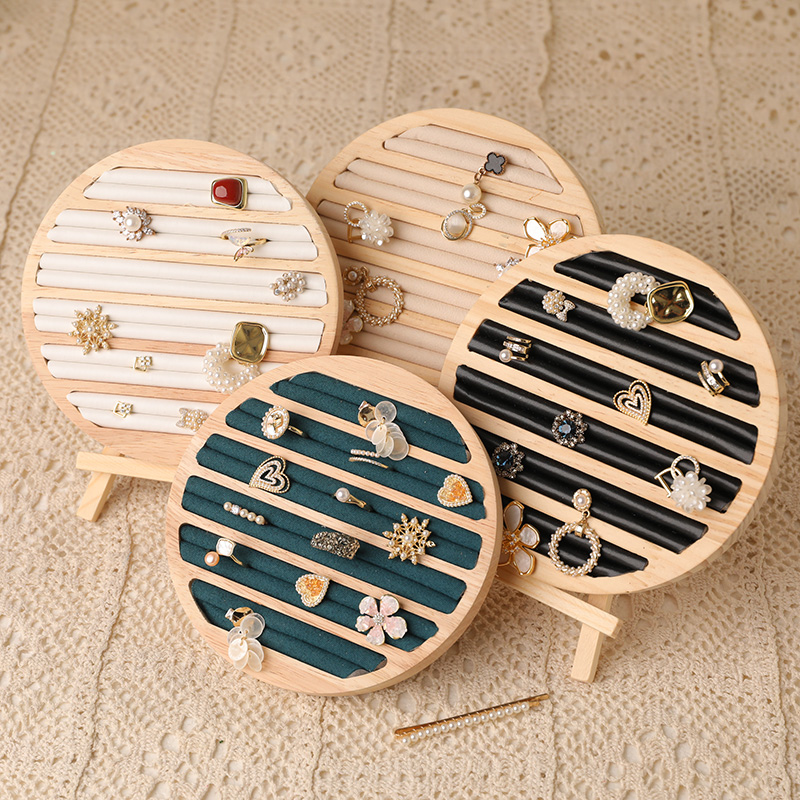ไม้ทรงกลมถาดเครื่องประดับแหวนต - Wood Ring Blank บทวิจารณ์และราคา