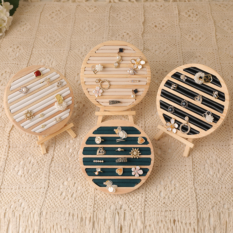 ไม้ทรงกลมถาดเครื่องประดับแหวนต - Wood Ring Blank บทวิจารณ์และราคา
