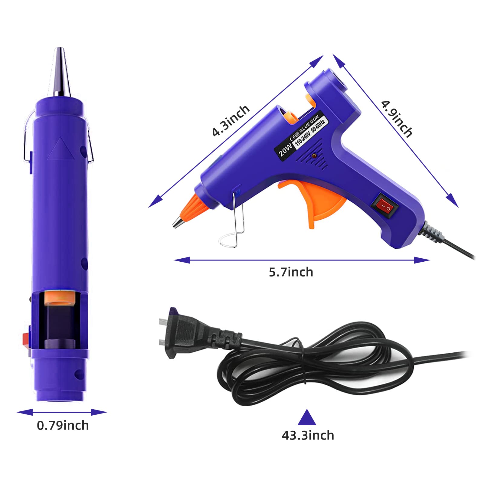 20W Hot Melt กาวปืนครัวเรือนอุ - Heat Gun Small บทวิจารณ์และราคา