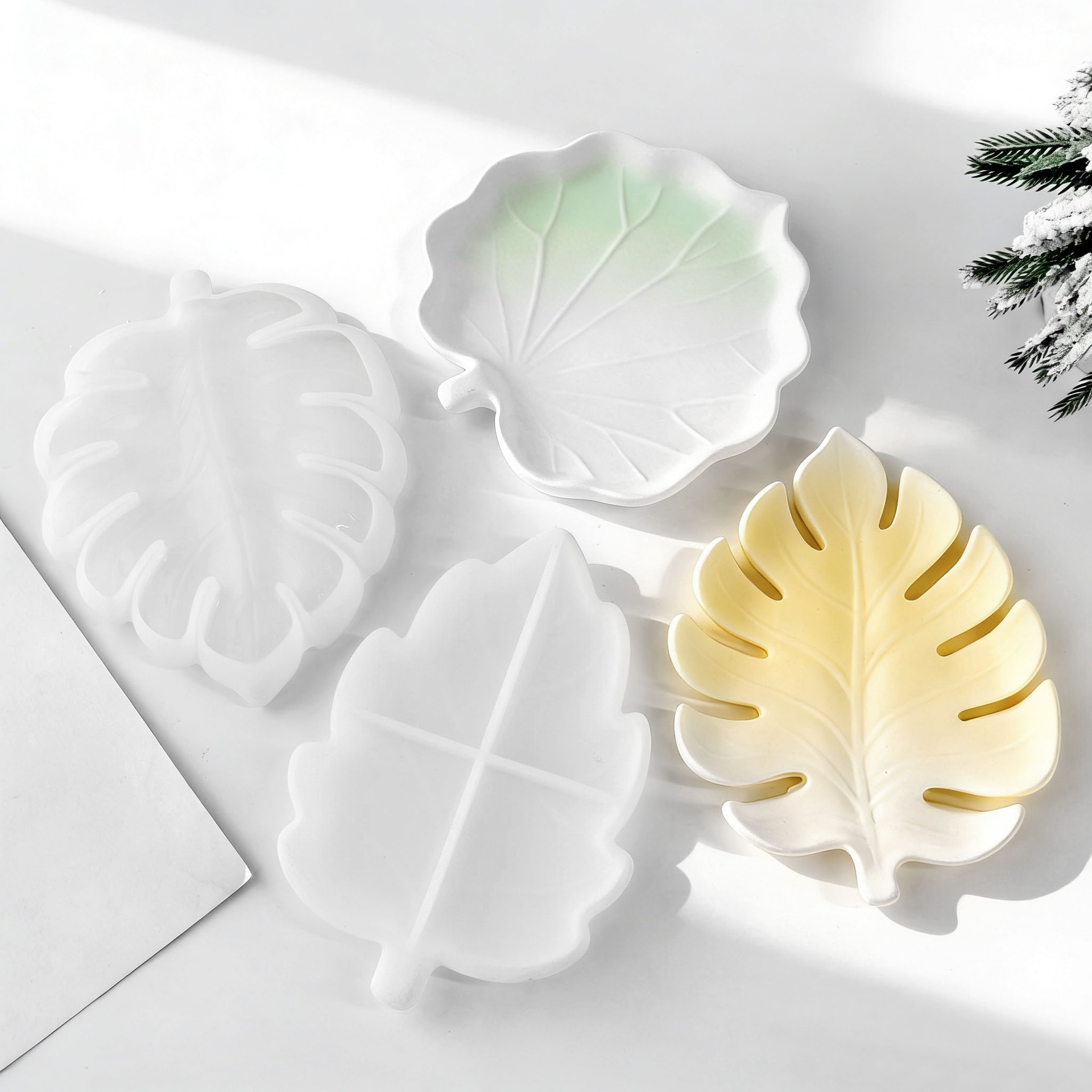 แม่พิมพ์ซิลิโคนรูปใบไม้สำหรับท - Serving Tray Mold บทวิจารณ์และราคา