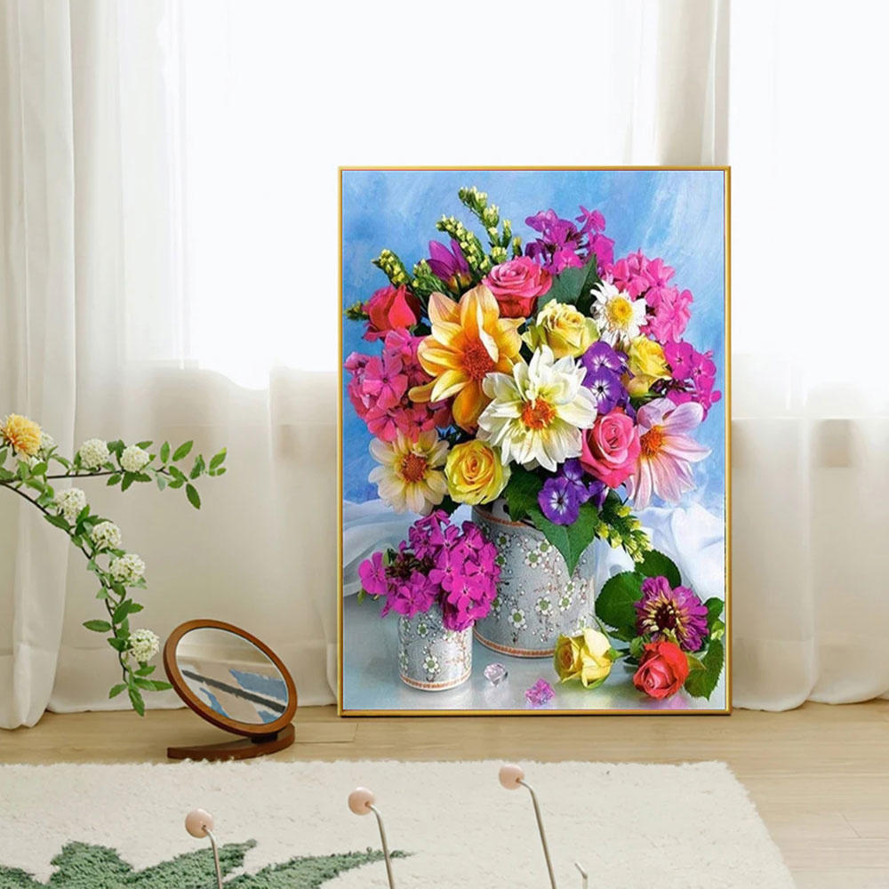 ภาพวาดเพชร 5 มิติ ลายดอกไม้ แจ - Resin Craft Kit บทวิจารณ์และราคา