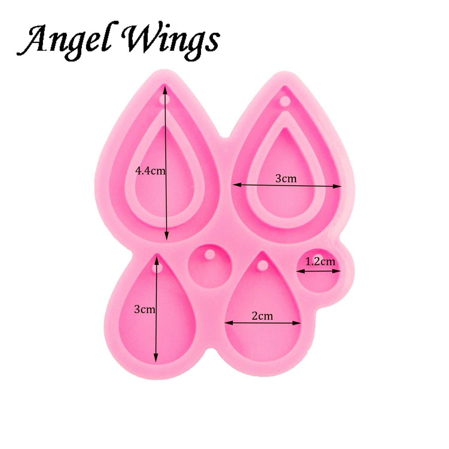 เงา Tear Drop Hoop ต่างหูซิลิโ - Geode Mold Silicone บทวิจารณ์และราคา