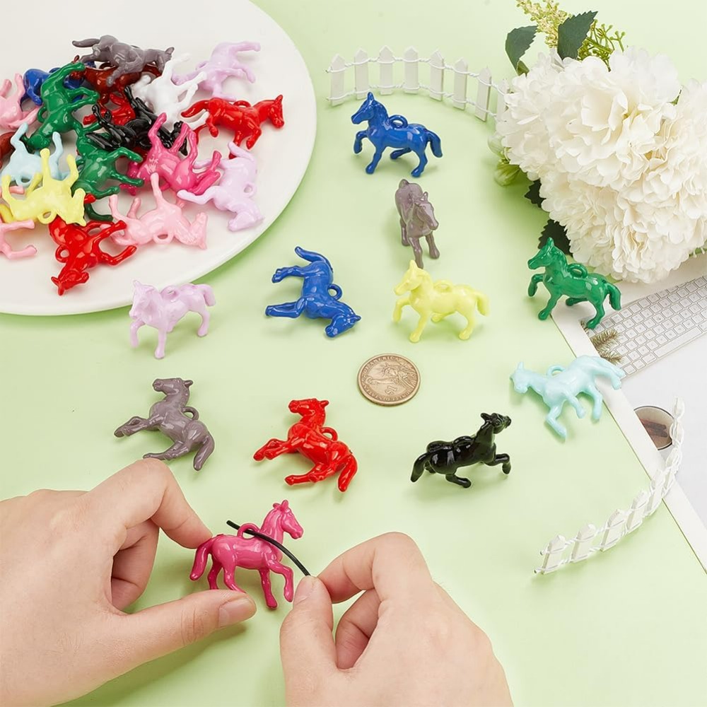 48pcs จี้อะคริลิคทึบแสง 12 สี  - Resin Craft Kit บทวิจารณ์และราคา