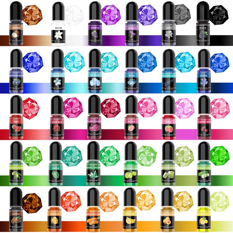 5 ml/ขวดอีพ็อกซี่เรซิ่นPigment - Resin Pigment Set บทวิจารณ์และราคา