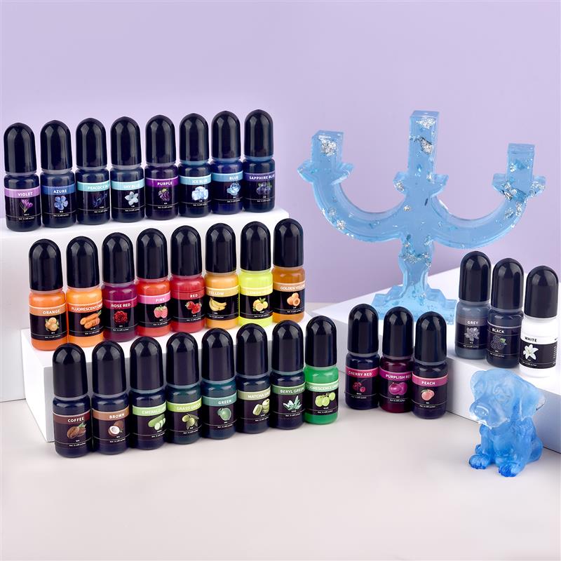 5 ml/ขวดอีพ็อกซี่เรซิ่นPigment - Resin Pigment Set บทวิจารณ์และราคา