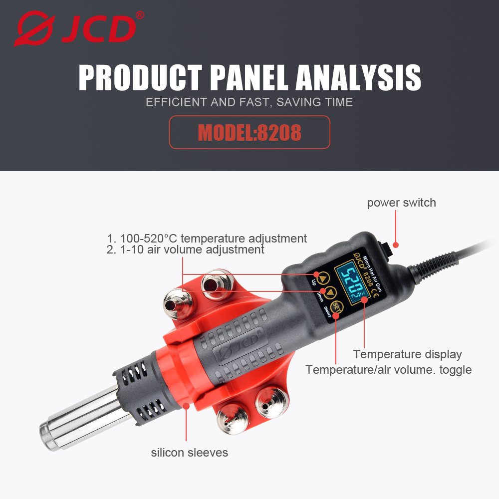 JCD 750W Micro Heat Gun Rework - Heat Gun Small บทวิจารณ์และราคา