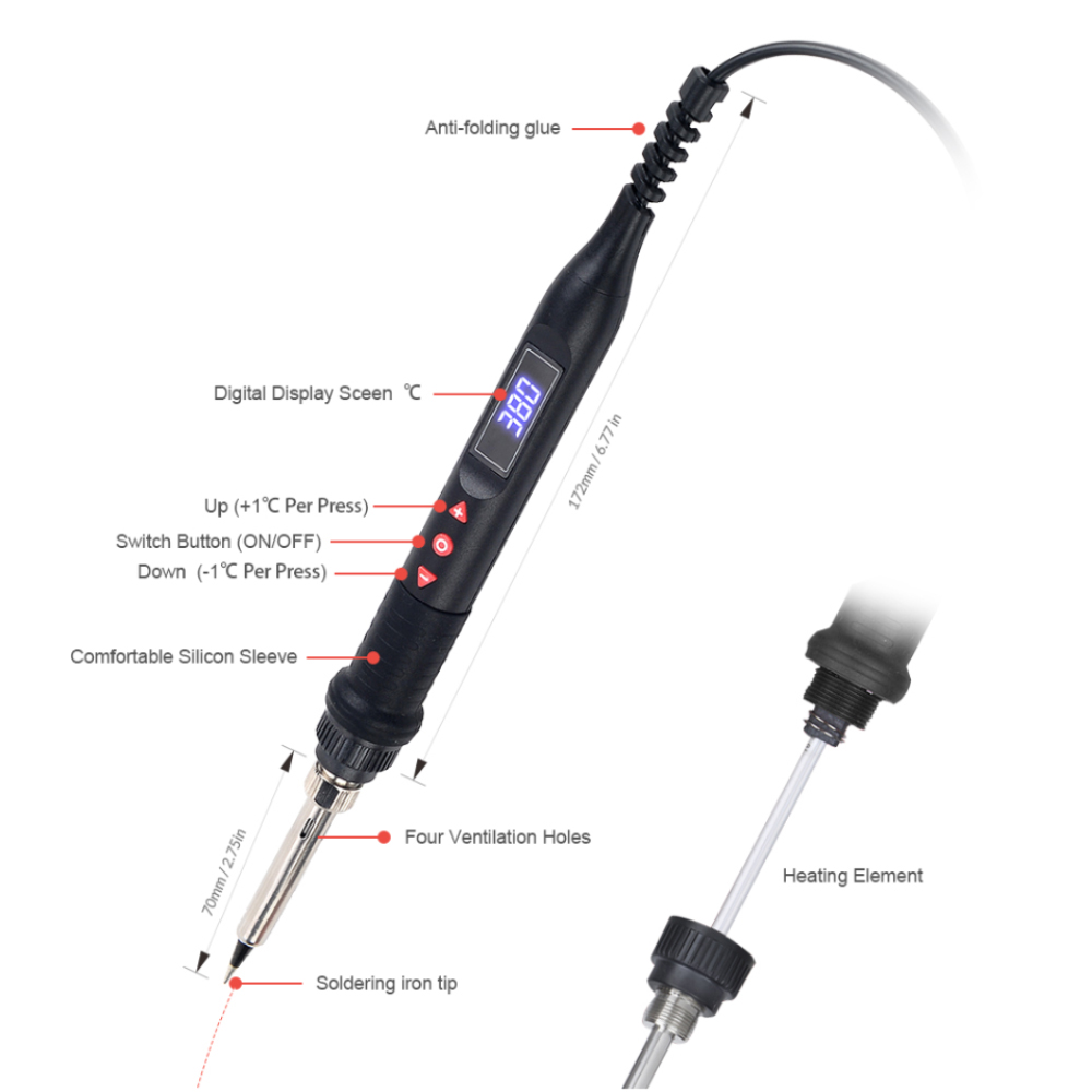 JCD 750W Micro Heat Gun Rework - Heat Gun Small บทวิจารณ์และราคา